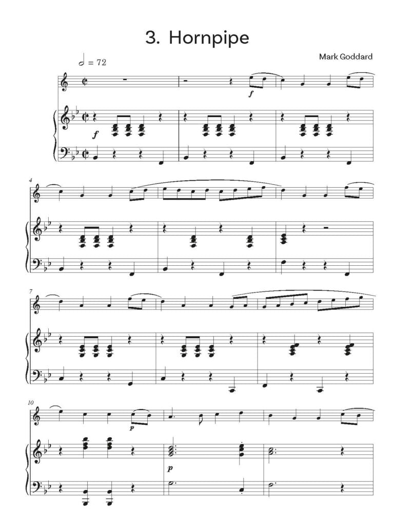 Goddard, Mark:Party Pieces for Tenor Saxophone & Piano - Digital Download