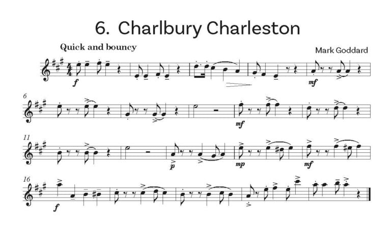 Goddard, Mark: Party Pieces for Violin & Piano - Digital Download