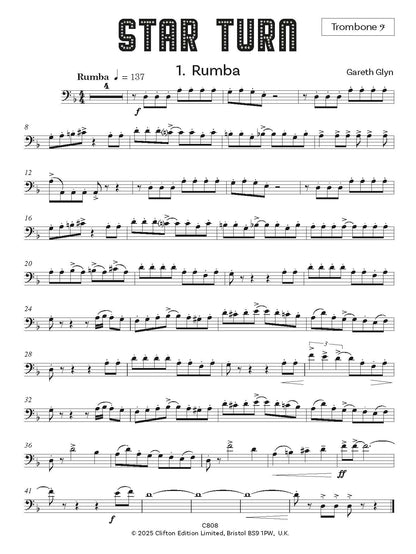 Star Turn for Trombone  (BC) and Piano