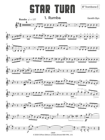 Star Turn Bb Trombone (treble clef) & Piano