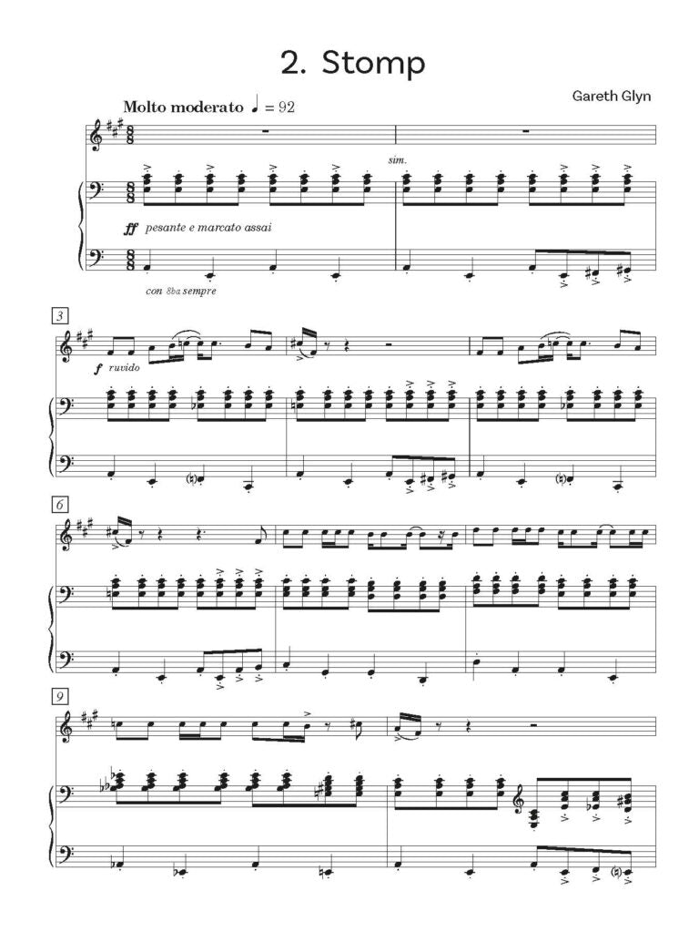 Star Turn for Eb Bass (treble clef) and Piano