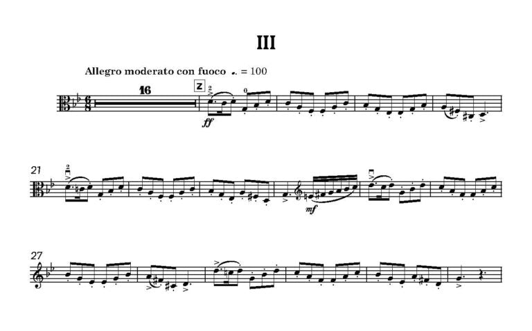 Rae, James - Concerto for Viola (Piano Reduction) for Viola & Piano - Digital Download