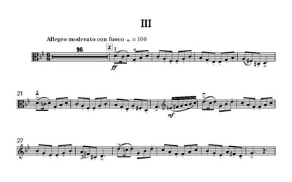 Rae, James - Concerto for Viola (Piano Reduction) for Viola & Piano - Digital Download
