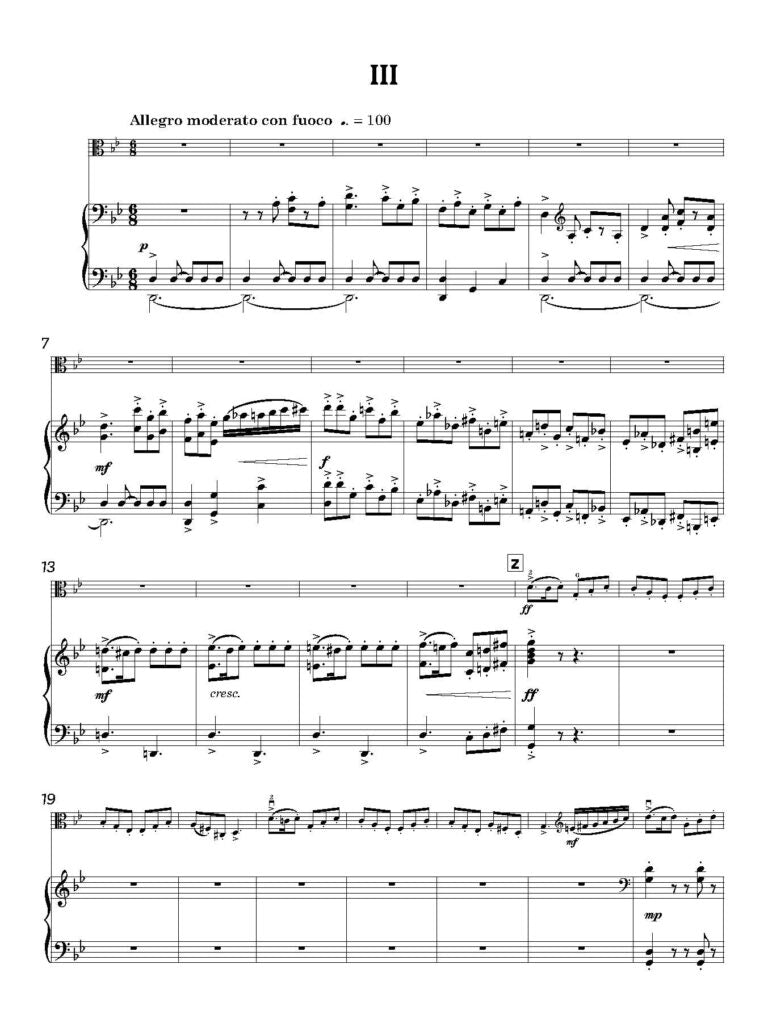 Rae, James - Concerto for Viola (Piano Reduction) for Viola & Piano - Digital Download
