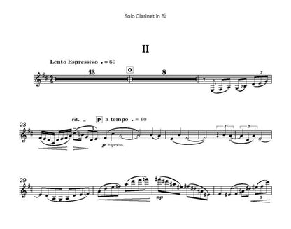 Rae, James -Concerto for Clarinet (Piano Reduction)- (Digital Download)