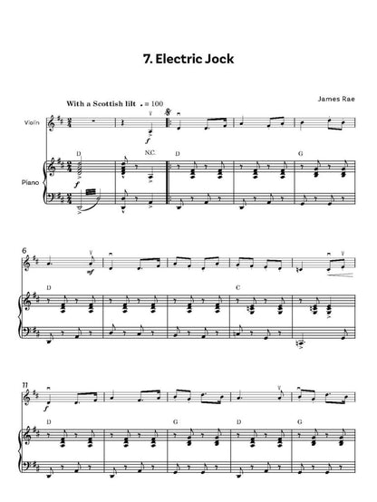 Rae, James  -Fully Charged! for violin and piano - Digital Download