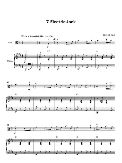 Rae, James  -Fully Charged! for Viola and piano - Digital Download