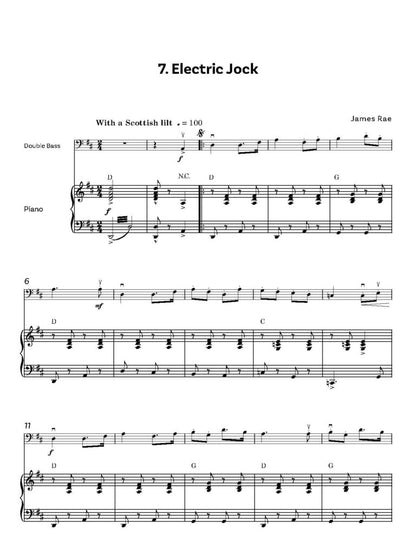 Rae, James  - Fully Charged! for Double Bass and piano - Digital Download