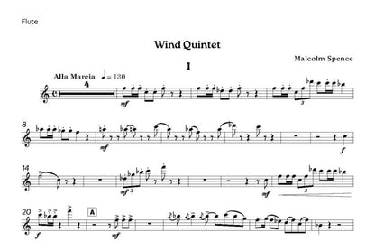 Spence, Malcolm - Wind Quintet - Digital Download