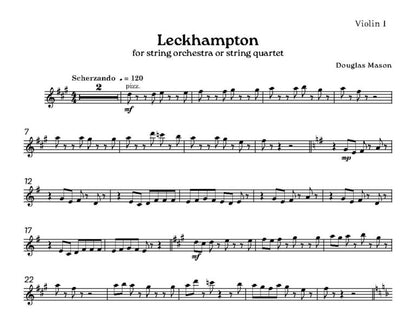 Mason , Douglas - Leckhampton - String Orchestra or String Quartet - Digital Download