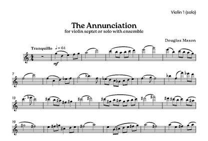 Mason, Douglas - The Annunciation - Violin Ensemble - Digital Download