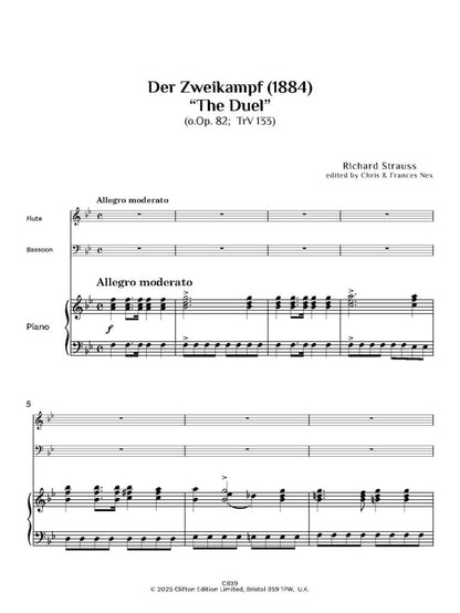 Der Zweikampf “The Duel” — Piano Reduction (o.Op. 82; TrV 133) - Digital Download