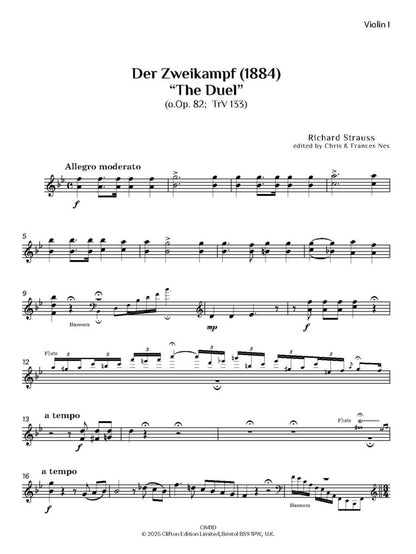 Der Zweikampf “The Duel” — Score and Parts for String Quartet (o.Op. 82; TrV 133) - Digital Download