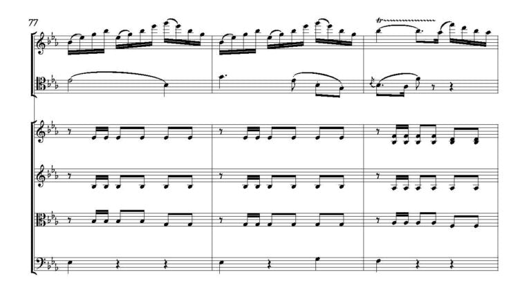 Der Zweikampf “The Duel” — Score and Parts for String Quartet (o.Op. 82; TrV 133) - Digital Download