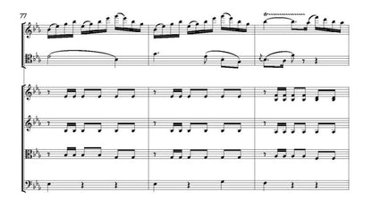 Der Zweikampf “The Duel” — Score and Parts for String Quartet (o.Op. 82; TrV 133) - Digital Download