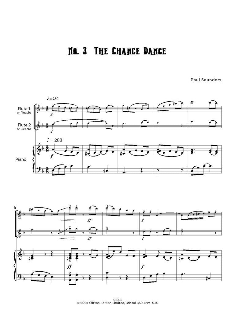 Saunders, Paul - Essential Jazz Flute Duets for two flutes - Digital Download