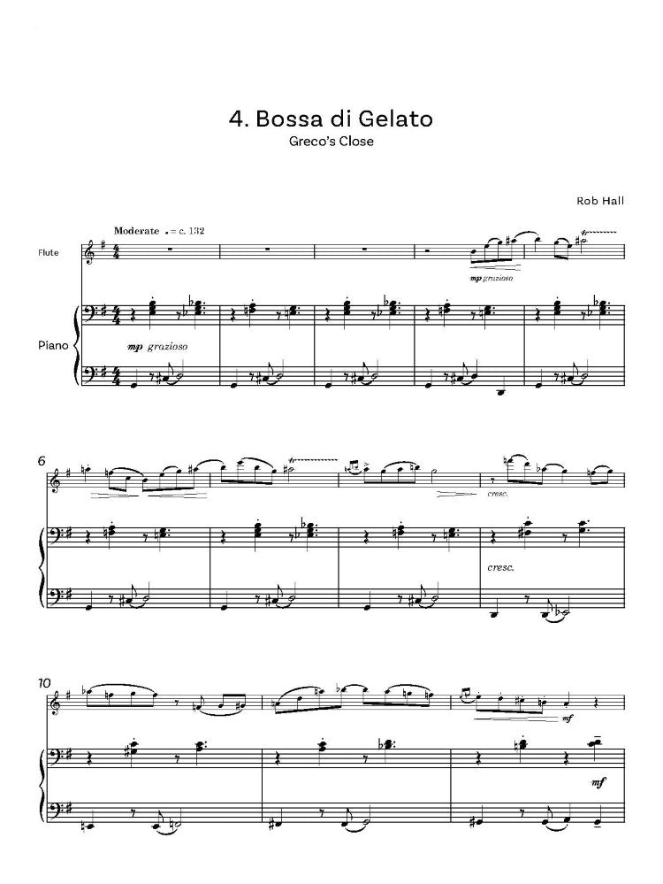 Hall, Rob: Close Encounters for Flute & Piano - Digital Download