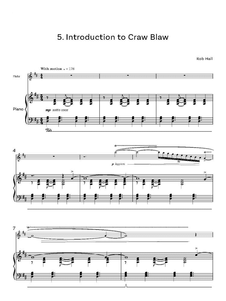 Hall, Rob: Close Encounters for Flute & Piano - Digital Download
