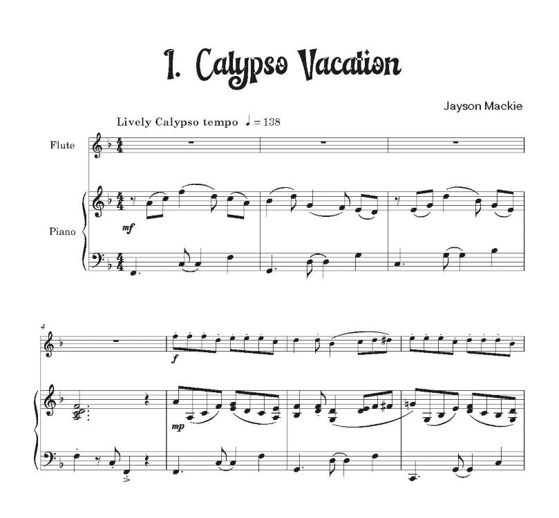 Mackie, Jayson: Holiday Music for Flute & Piano- Digital Download