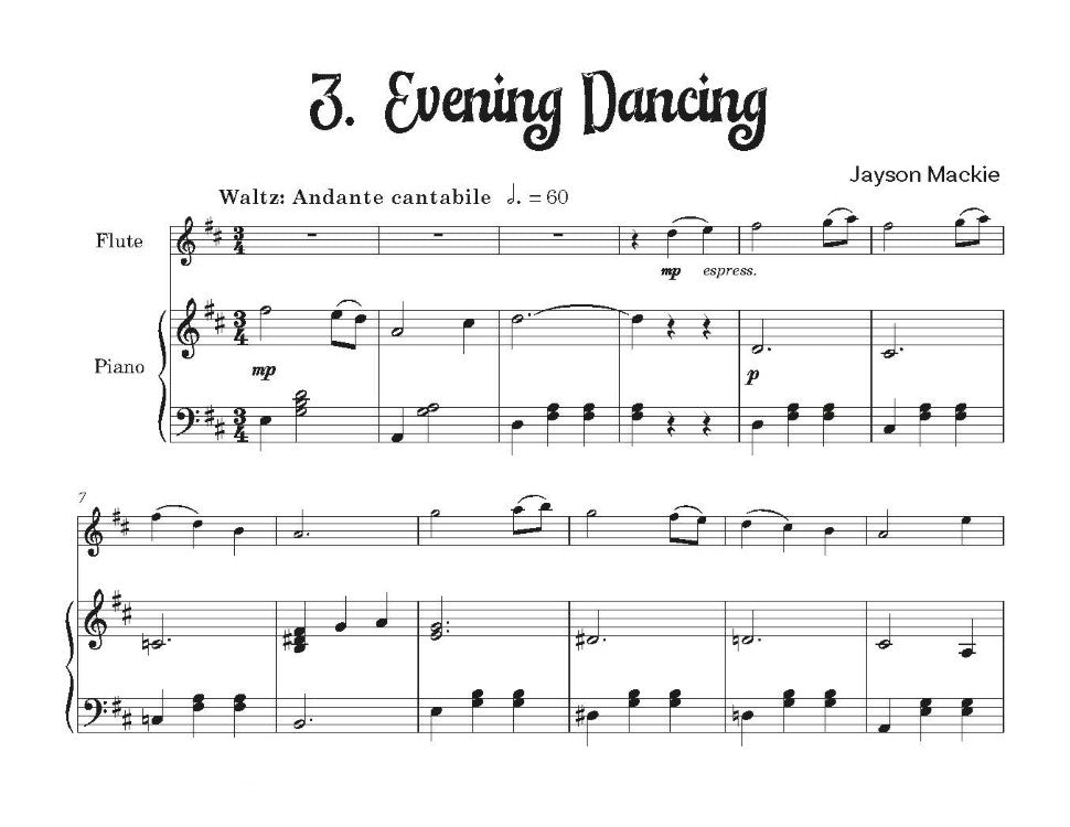 Mackie, Jayson: Holiday Music for Flute & Piano- Digital Download