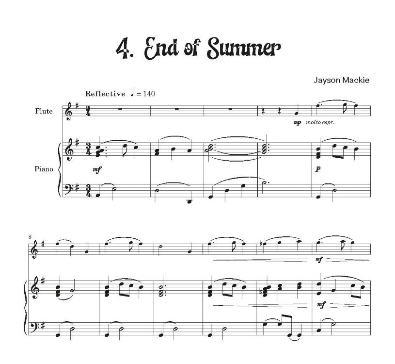 Mackie, Jayson: Holiday Music for Flute & Piano- Digital Download