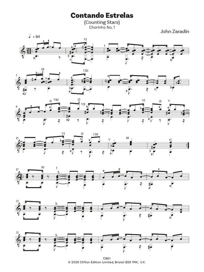 Zaradin, John: Chorinhos for Solo Guitar (Digital Download)