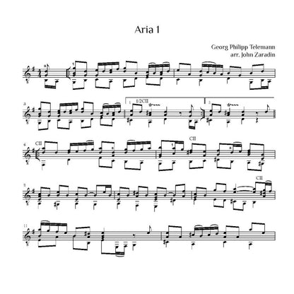 Telemann, Georg Philipp: Suite II for Guitar (Digital Download)