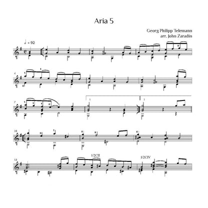 Telemann, Georg Philipp: Suite II for Guitar (Digital Download)
