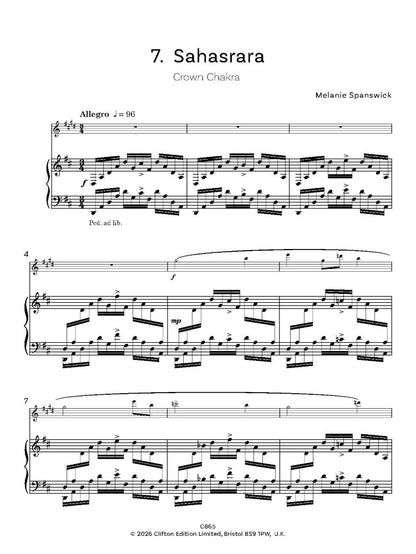 Spanswick, Melanie: Chakra Suite for Clarinet & Piano - (Digital Download)