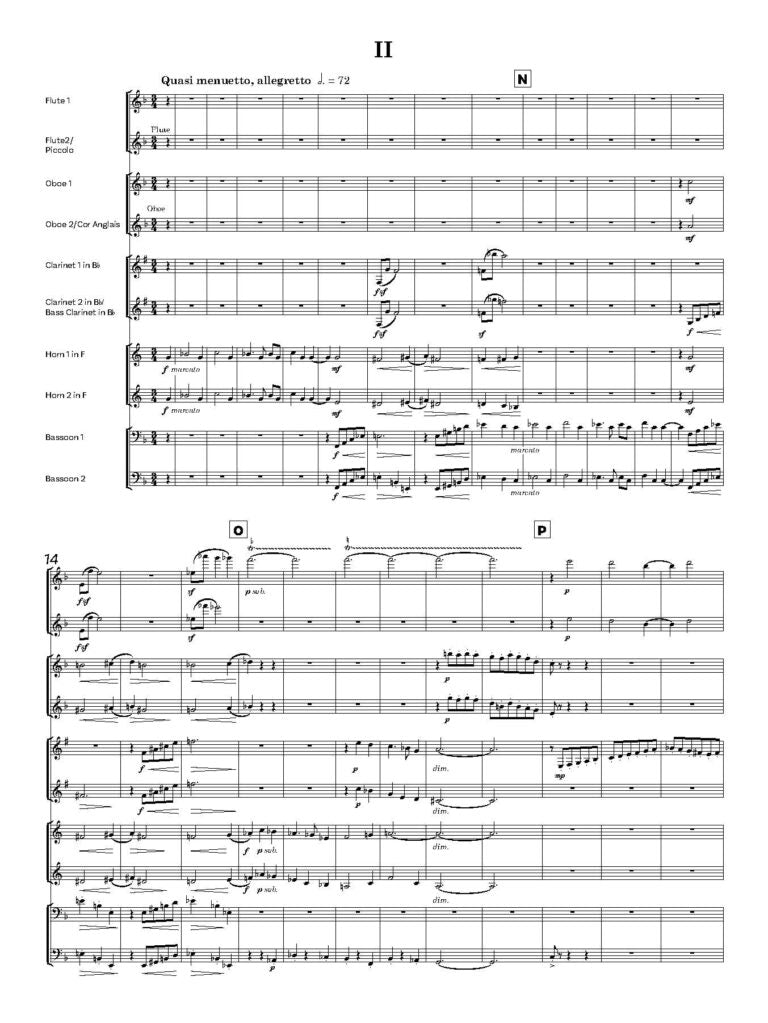 Sims-Williams, N - Serenade for ten wind instruments – Score only - Digital Download