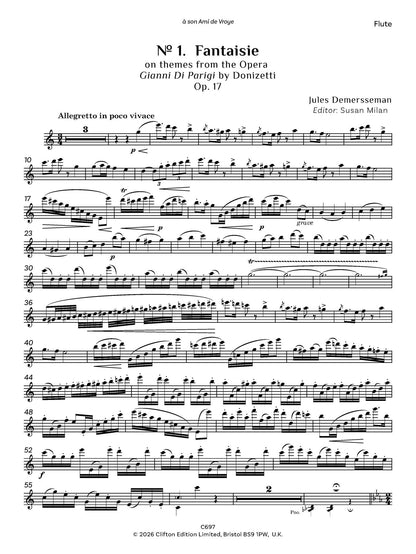 Jules Demersseman ed. Susan Milan Showpieces Vol 4 for flute and piano - Digital Download