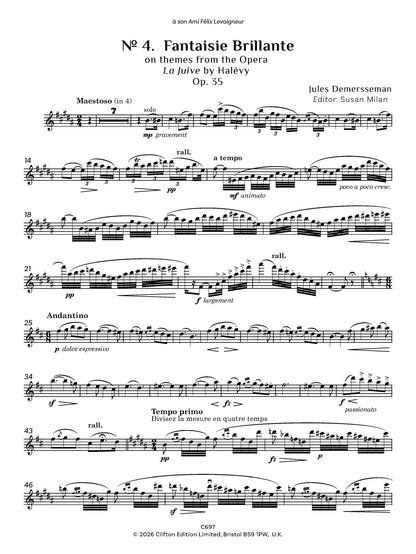 Jules Demersseman ed. Susan Milan Showpieces Vol 4 for flute and piano - Digital Download