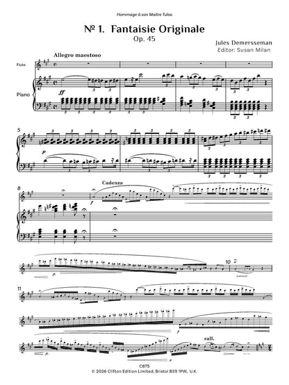 Jules Demersseman ed. Susan Milan Showpieces Vol 4 for flute and piano - Digital Download