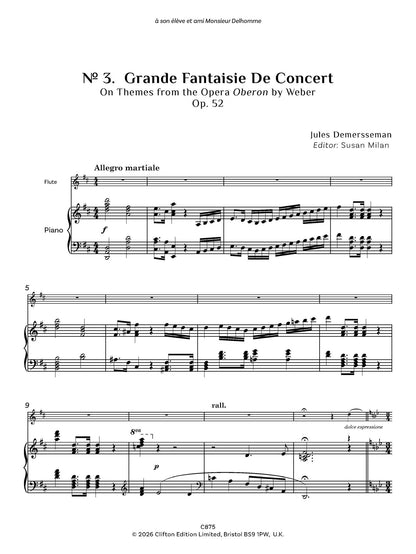 Jules Demersseman ed. Susan Milan Showpieces Vol 4 for flute and piano - Digital Download