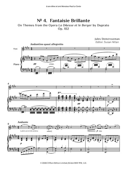 Jules Demersseman ed. Susan Milan Showpieces Vol 4 for flute and piano - Digital Download