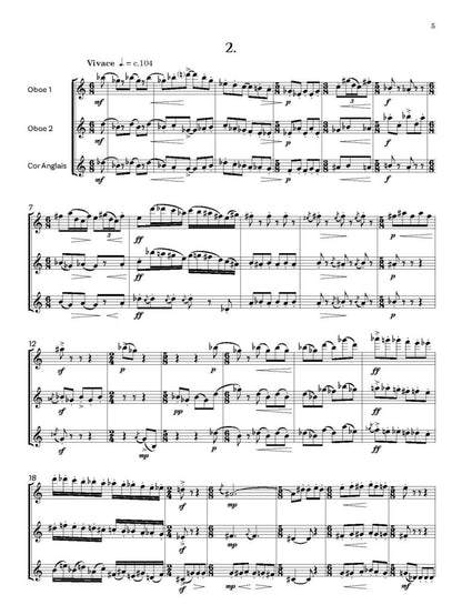 Butterworth, Arthur - Leprechauns Trio (2 Oboes and Cor Anglais) - Digital Download