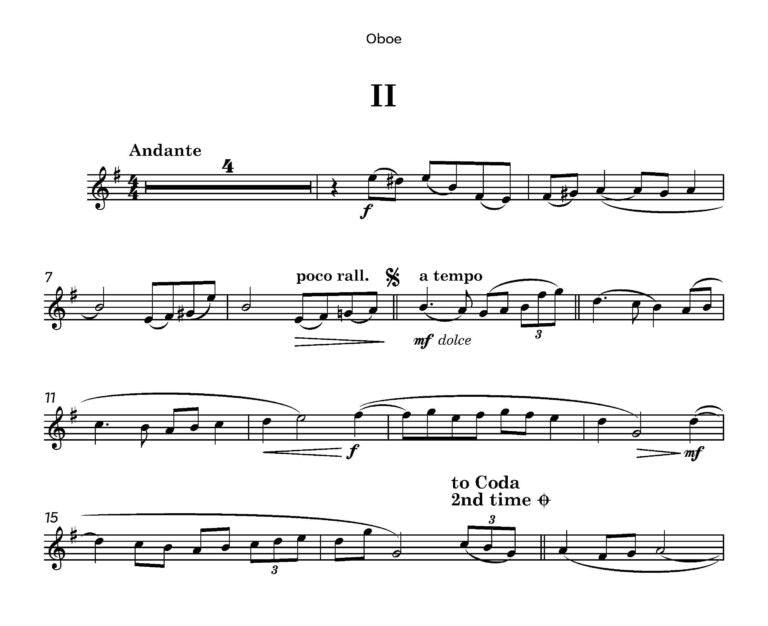 Lawson, Gordon - Three Short Pieces for Oboe and Piano (2025) - (Digital Download)