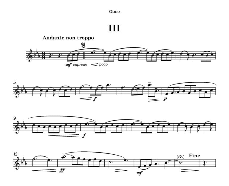 Lawson, Gordon - Three Short Pieces for Oboe and Piano (2025) - (Digital Download)