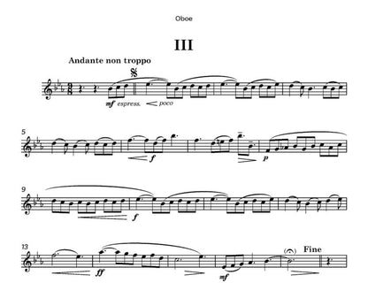 Lawson, Gordon - Three Short Pieces for Oboe and Piano (2025) - (Digital Download)