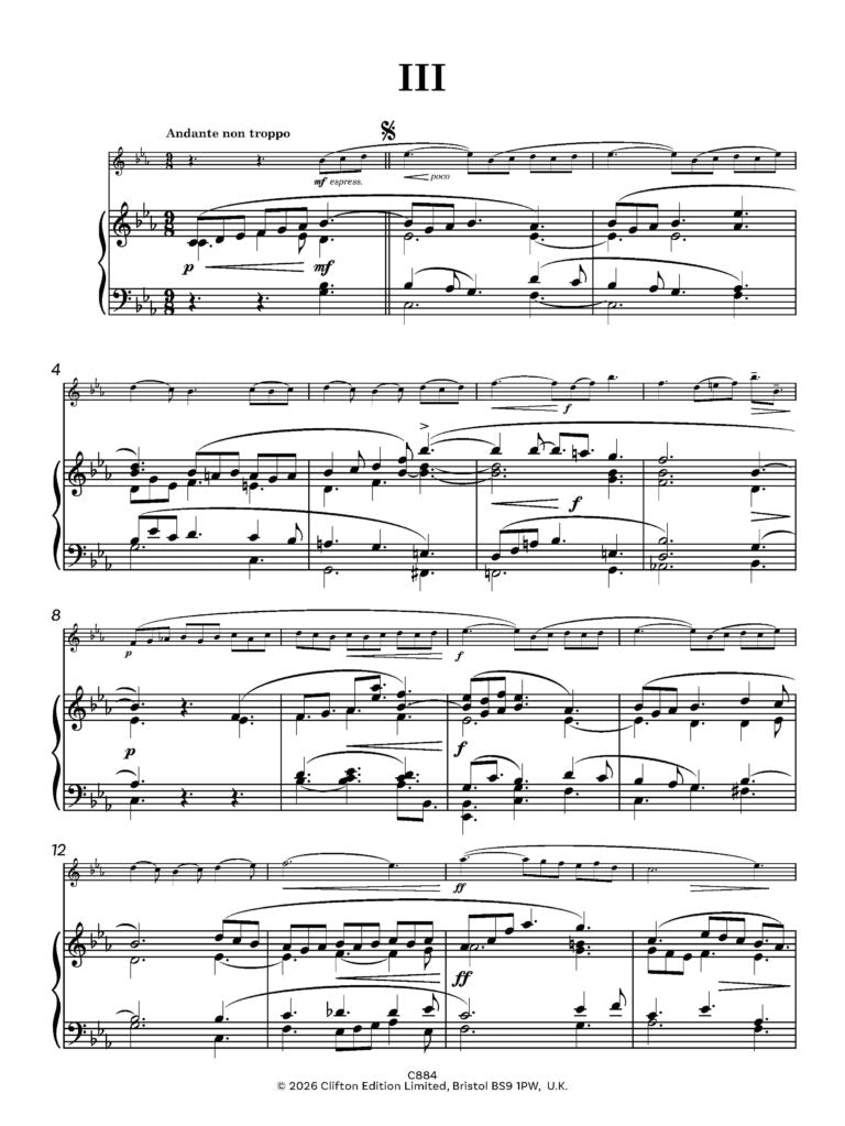 Lawson, Gordon - Three Short Pieces for Oboe and Piano (2025) - (Digital Download)