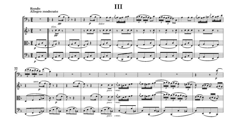 Gumlich, CF - Premier Quatuor for Bassoon and string trio - (Digital Download)