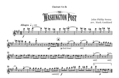 John Philip Sousa arr. Mark Goddard - The Washington Post for Wind Sextet - (Digital Download)