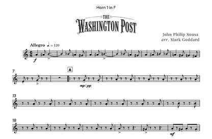 John Philip Sousa arr. Mark Goddard - The Washington Post for Wind Sextet - (Digital Download)