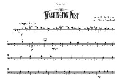 John Philip Sousa arr. Mark Goddard - The Washington Post for Wind Sextet - (Digital Download)