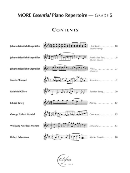 More Essential Piano Repertoire Grade 5 Digital Download