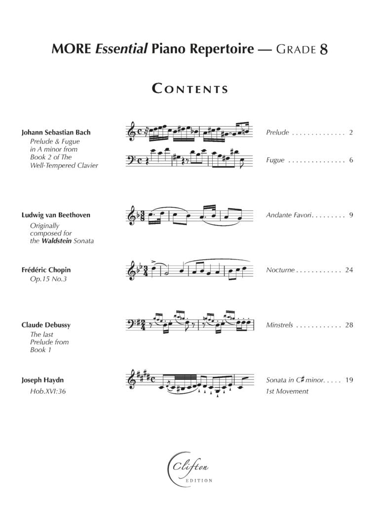 More Essential Piano Repertoire Grade 8 Digital Download