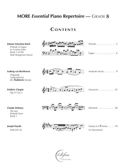 More Essential Piano Repertoire Grade 8 Digital Download