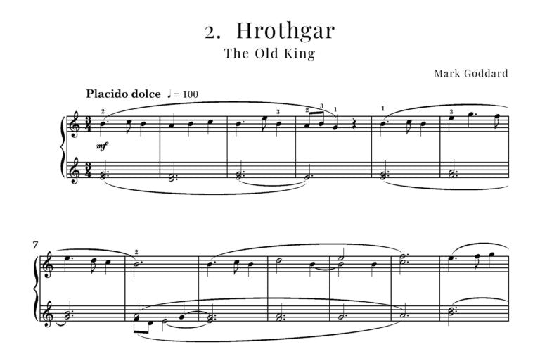 Godard, M - Beowulf – a Suite for Piano (Digital Download)