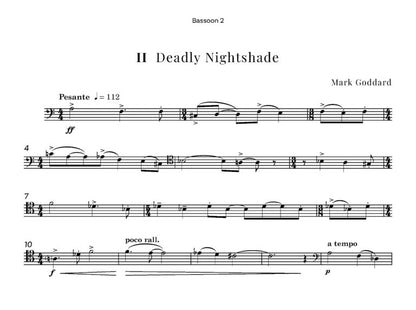 Goddard - Chesterton Flowers (Bassoon Quartet)- Digital Download