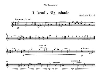 Goddard - Chesterton Flowers (Saxophone Quartet)- Digital Download